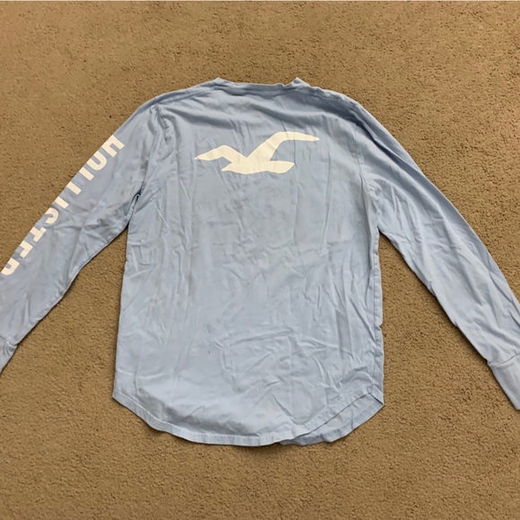 Hollister light-blue gender-neutral long sleeve size medium - Picture 2 of 3
